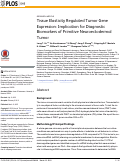 Cover page: Tissue Elasticity Regulated Tumor Gene Expression: Implication for Diagnostic Biomarkers of Primitive Neuroectodermal Tumor