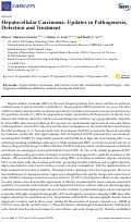 Cover page: Hepatocellular Carcinoma: Updates in Pathogenesis, Detection and Treatment