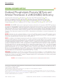 Cover page: Oxidized Phospholipids Promote NETosis and Arterial Thrombosis in LNK(SH2B3) Deficiency