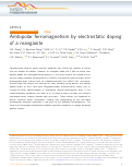 Cover page: Ambipolar ferromagnetism by electrostatic doping of a manganite