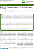 Cover page: BglBricks: A flexible standard for biological part assembly