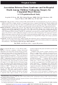 Cover page: Association Between Down Syndrome and In-Hospital Death Among Children Undergoing Surgery for Congenital Heart Disease