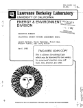 Cover page: 1/2 EXECUTIVE SUMMARY. CALIFORNIA ENERGY SYSTEMS ASSESSMENT MODEL