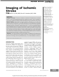 Cover page: Imaging of Ischemic Stroke.