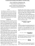 Cover page: Counterfactual Undoing in Deterministic Causal Reasoning