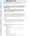 Cover page: Reproducibility of Optical Coherence Tomography Angiography Macular and Optic Nerve Head Vascular Density in Glaucoma and Healthy Eyes