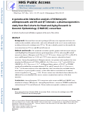 Cover page: A genome-wide interaction analysis of tricyclic/tetracyclic antidepressants and RR and QT intervals: a pharmacogenomics study from the Cohorts for Heart and Aging Research in Genomic Epidemiology (CHARGE) consortium