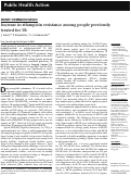 Cover page: Increase in rifampicin resistance among people previously treated for TB.