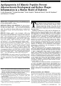 Cover page: Apolipoprotein A-I Mimetic Peptides Prevent Atherosclerosis Development and Reduce Plaque Inflammation in a Murine Model of Diabetes