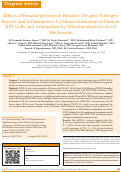 Cover page: Effects of Benzo(e)pyrene on reactive oxygen/nitrogen species and inflammatory cytokines induction in human RPE cells and attenuation by mitochondrial-involved mechanism