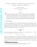 Cover page: Rigorous results for a population model with selection I: evolution of the fitness distribution