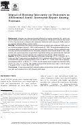Cover page: Impact of Housing Insecurity on Outcomes in Abdominal Aortic Aneurysm Repair Among Veterans