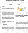 Cover page: Distributed Multi-agent Video Fast-forwarding