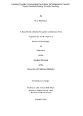 Cover page: Learning Together: Investigating Possibilities for Mathematics Teachers' Equity-Focused Learning Through Coaching