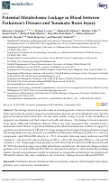 Cover page: Potential Metabolomic Linkage in Blood between Parkinson’s Disease and Traumatic Brain Injury