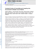 Cover page: Systematic Review of Comorbidity and Competing-risks Assessments for Bladder Cancer Patients