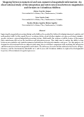 Cover page: Mapping between numerical and non-numerical magnitude information: An observational study of the integration and interconversion between magnitudes and formats in Colombian children