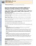 Cover page: Measuring and explaining racial and ethnic differences in willingness to donate live kidneys in the United States