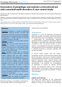 Cover page: Association of pemphigus and systemic corticosteroid use with comorbid health disorders: A case-control study