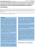 Cover page: Lesiones subcutáneas dolorosas en paciente con melanoma metastásico: un caso de paniculitis linfocítica asociado a vemurafenib