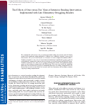 Cover page: The Effects of One versus Two Years of Intensive Reading Intervention Implemented with Late Elementary Struggling Readers