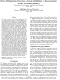 Cover page: Effects of Bilingualism on Sustained Attention and Inhibition: A Bayesian Enquiry