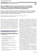 Cover page: Recurrent KBTBD4 small in-frame insertions and absence of DROSHA deletion or DICER1 mutation differentiate pineal parenchymal tumor of intermediate differentiation (PPTID) from pineoblastoma