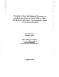 Cover page: Progress in Electric Vehicle Technology and Electric Vehicles from 1990 to 2000: The Role of California's Zero Emission Vehicle Production Requirement