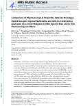 Cover page: Comparison of Pharmacological Properties between the Kappa Opioid Receptor Agonist Nalfurafine and 42B, Its 3‑Dehydroxy Analogue: Disconnect between in Vitro Agonist Bias and in Vivo Pharmacological Effects