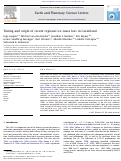 Cover page: Timing and origin of recent regional ice-mass loss in Greenland