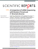 Cover page: A Comparison of mRNA Sequencing with Random Primed and 3′-Directed Libraries