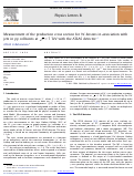 Cover page: Measurement of the production cross section for W-bosons in association with jets in pp collisions at s=7 TeV with the ATLAS detector