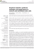 Cover page: Graphene hybrids: synthesis strategies and applications in sensors and sensitized solar cells