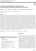 Cover page: Complex macrocycle exploration: parallel, heuristic, and constraint-based conformer generation using ForceGen