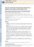 Cover page: Body size and the risk of postmenopausal breast cancer subtypes in the California Teachers Study cohort