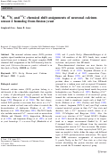 Cover page: 1H, 15N, and 13C chemical shift assignments of neuronal calcium sensor-1 homolog from fission yeast