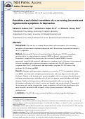 Cover page: Prevalence and clinical correlates of co-occurring insomnia and hypersomnia symptoms in depression