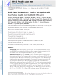 Cover page: Health Status Variation Across Practices in Outpatients With Heart Failure