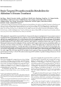 Cover page: Brain-Targeted Proanthocyanidin Metabolites for Alzheimer's Disease Treatment