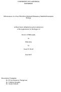 Cover page: Effectiveness of a Class-Wide Peer-Mediated Elementary Math Differentiation Strategy