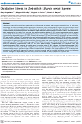 Cover page: Oxidative Stress in Zebrafish (Danio rerio) Sperm