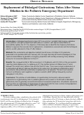 Cover page: Replacement of Dislodged Gastrostomy Tubes After Stoma Dilation in the Pediatric Emergency Department