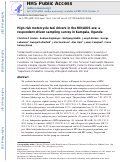 Cover page: High-risk motorcycle taxi drivers in the HIV/AIDS era: a respondent-driven sampling survey in Kampala, Uganda