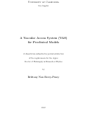 Cover page: A vascular access system (VAS) for preclinical models