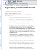 Cover page: Hospital Readmission Among Late Preterm Infants: New Insights and Remaining Questions.