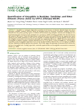 Cover page: Quantification of Amygdalin in Nonbitter, Semibitter, and Bitter Almonds (Prunus dulcis) by UHPLC-(ESI)QqQ MS/MS