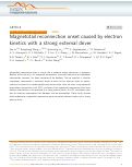 Cover page: Magnetotail reconnection onset caused by electron kinetics with a strong external driver