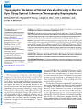 Cover page: Topographic Variation of Retinal Vascular Density in Normal Eyes Using Optical Coherence Tomography Angiography