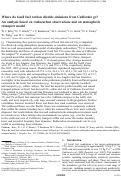 Cover page: Where do fossil fuel carbon dioxide emissions from California go? An analysis based on radiocarbon observations and an atmospheric transport model