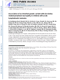 Cover page: Association of an Inherited Genetic Variant With Vincristine-Related Peripheral Neuropathy in Children With Acute Lymphoblastic Leukemia